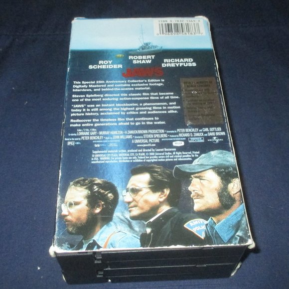 Jaws (VHS, 2000, 2-Tape Set, Anniversary Collectors Edition Double-Pack) - Picture 6 of 7